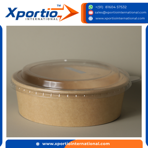 Bol à salade le plus vendu avec couvercle en PET, en papier kraft résistant à l'huile et à la graisse, emballage en vrac pour la livraison de repas et les services à emporter - Product Image 3