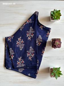 Blusa de algodón Ajrakh de excelente calidad con estampado a mano y cierre frontal, lista para usar, de proveedor de Surat. - Product Image 6