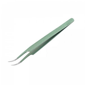 Pince à épiler professionnelle Kaamir en acier inoxydable, précision pour sourcils, isolation du volume, anti-magnétique, 10 mm, pointe lisse, beauté - Product Image 6