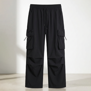 Pantalones Cargo Casuales para Hombre al por Mayor, Ecológicos, 92% Nailon, 8% Elastano, Elásticos, Teñido Liso, Etiqueta Privada Personalizada Disponible - Product Image 2