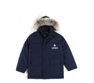 Custom Logo Winter Parka Jacket, Unisex Hooded Padded <b>Coat</b> with Faux <b>Fur</b> Trim, Warm Outdoor Jacket <b>for</b> <b>Men</b> Women OEM Wholesale - Product Image 3