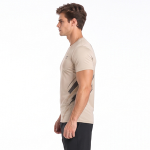 Bulk Custom <b>Men's</b> Fitness T-Shirt Breathable Quick Dry Training Sports Shirt <b>Men</b> Short Sleeve Printed Yoga <b>Top</b> 100% Cotton Tee - Product Image 3