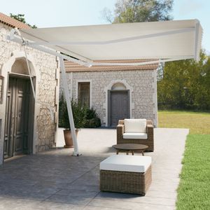 Set di montanti per tenda in ferro bianco 177.2 "x 96.5"-per tende da sole - Product Image 1