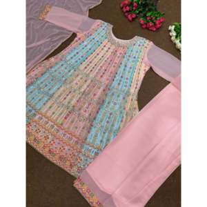 Hermoso conjunto de traje superior e inferior para mujer con Dupatta para fiestas - Product Image 2