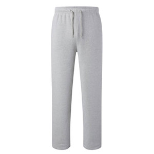 Pantalones deportivos holgados de forro polar para hombre, de pierna ancha con cintura elástica y cordón, joggers casuales y cómodos - Product Image 1