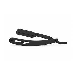 Barber Shaving Pocket Knife Straight Edge <b>Razor</b> Stainless Steel Safety Replaceable Blades Matte Black Professional <b>Razor</b> <b>Men</b> - Product Image 1