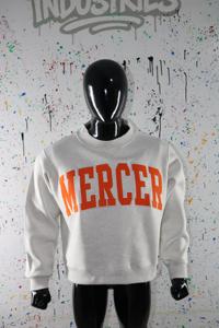 Custom made <b>Mock</b> <b>Neck</b> Sweatshirt 100% Cotton Applique Embroidery wide <b>neck</b> Sweatshirt Finer Threads - Product Image 4