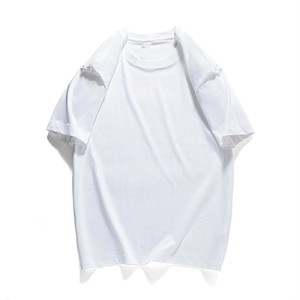 T-shirt blanc pour homme 100% coton à manches courtes, coupe classique, col rond, jersey décontracté, couleur unie, design simple - Product Image 2