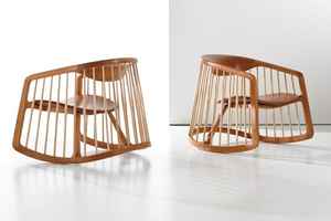 Chaise à bascule en bois personnalisée, design original moderne et minimaliste, écologique, pour salon, chambre et villa – Offre Spéciale - Product Image 6