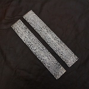 Handmade Custom Damascus Steel Billet <b>Bar</b> Knife Making Supplies Feather Pattern Hot Sale <b>Utility</b> Knife Makers Steel Billet <b>Bar</b> - Product Image 4