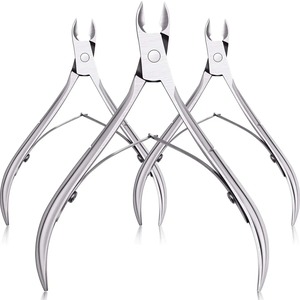 11pcs Stainless Steel Professional Durable Curved Blade Cuticle <b>Scissors</b> Clipper <b>for</b> Feet Finger Use <b>Nail</b> Removal Manicure Tools - Product Image 3