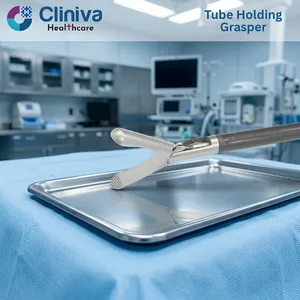 Cliniva – Ensemble d'instruments chirurgicaux manuels à pince de maintien de tube laparoscopique, Classe II, certifié ISO13485, réutilisable pour usage général - Product Image 6