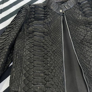 Premium Crocodile Leather Jacket for Men Genuine Texture Luxury Fashion Warm Durable Stylish Winter Outerwear Coat - Product Image 4