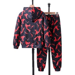 ชุดวอร์มสำหรับฤดูหนาวของผู้ชายกางเกงวอร์มโอเวอร์ไซส์มีฮู้ดและเป็นมิตรกับสิ่งแวดล้อมลายทึบขายดี - Product Image 2