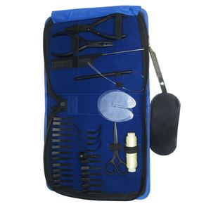 Kit de Herramientas para Extensiones de Cabello de Acero Inoxidable Atado a Mano con Aguja y Alicates, Kit Profesional para Extensiones de Cabello y Abalorios - Product Image 2