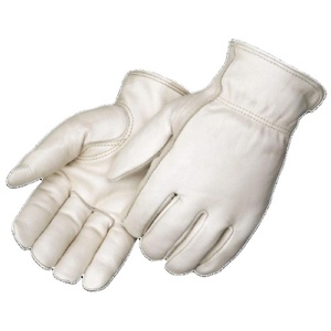 Gants de sécurité réfléchissants robustes étincelle résistant à la chaleur en cuir de chèvre toile anti-coupure anti-impact ouvriers industriels - Product Image 1