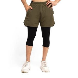 <b>Men's</b> Olive <b>Green</b> Casual Athletic <b>Shorts</b> Elastic Waist Lightweight Sports Training Gym Workout Running <b>Shorts</b> Wholesale - Product Image 1