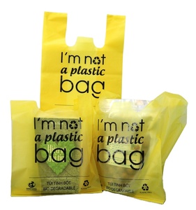 Biodegradable Custom Design Shopping Packaging Die Cut Bag Merchandise Handle Plastic Bags With logo PrintHot sale products