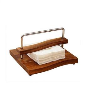 Stylish Wooden Napkin Stand for Dining Table, Handmade <b>Tissue</b> <b>Holder</b> for <b>Kitchen</b> and Restaurant Supplies Wooden Napkin <b>Holder</b> - Product Image 4