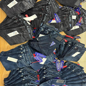 Vêtements pour femmes, jeans en stock, authentiques, de marque, en coton, style mixte, pantalons en denim décontractés à la mode, vintage, lavés, Bangladesh - Product Image 4