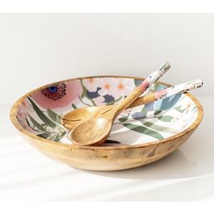 Juego de Servidor de Ensalada de Madera de Mango de Último Diseño, Utensilios de Cocina, Vajilla, Tazones para Ensalada, Juego de Cucharas para Servir, Cubertería, Vajilla de Mesa - Product Image 2