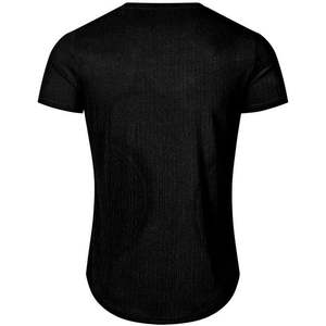 2025 hombres peso pesado gimnasio entrenamiento texturizado camisetas 280 gramos músculo Camiseta cuello redondo manga corta palangre animado - Product Image 6