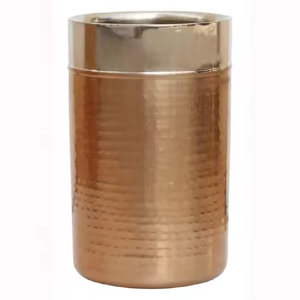 Seau à glace rond en acier inoxydable de qualité supérieure avec finition en cuivre Outils de bar tendance pour les restaurants de fêtes - Product Image 6