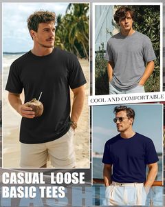 Camiseta de Algodón Cómoda y Moderna para Hombre, Tejido de Punto Suave, Manga Corta, Ropa Casual de Verano, Venta al Por Mayor, Exportación de Fábrica - Product Image 6