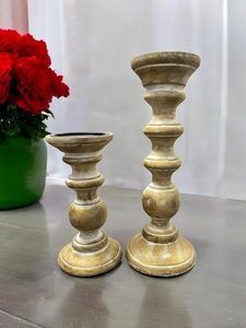 Support de bougie en bois luxueux de style classique pour décoration de mariage à domicile, fait main, impression personnalisée, forme unique, vente chaude - Product Image 2
