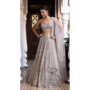 Lehenga Choli brodé tendance et magnifique, taille 2XL - Product Image 1
