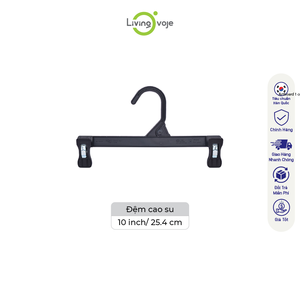 SB TECH Lot de 10 pinces à vêtements en plastique de 10 pouces (sans coussinets en caoutchouc) – Organisateur de garde-robe durable moulé par injection OEM simple - Product Image 1