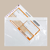 Enveloppe autocollante pour liste de colisage, pochette transparente en plastique pour étiquette de facture d'expédition |   Porte-documents d'envoi scellé et étanche