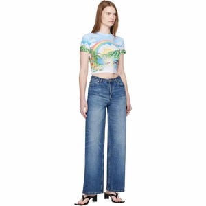 T-shirt court pour femme en coton 100% de haute qualité, tricoté avec logo personnalisé, coupe classique, couleur unie, vente en gros - Product Image 4