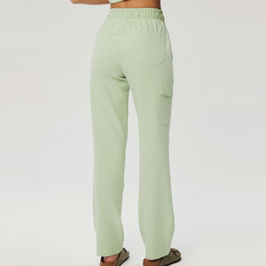 Pantalon de travail pour infirmières personnalisé, respirant et confortable en tissu Oxford, avec poches tendance pour l'extérieur, conception OEM 2026, logo personnalisé - Product Image 2