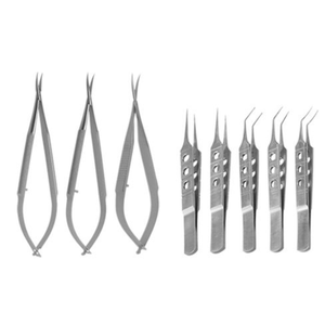 ชุดเครื่องมือผ่าตัดต้อกระจก 21 ชิ้น ชุดอุปกรณ์ผ่าตัดจุลศัลยกรรมตา ทำจากสแตนเลสสตีล ใช้ซ้ำได้ พร้อมกล่องฆ่าเชื้อ - Product Image 5