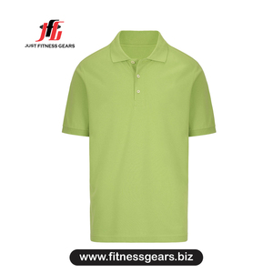Men's Solid Color Short Sleeve Polo Shirt Quick Dry Knitted Casual Fit - Product Image 1