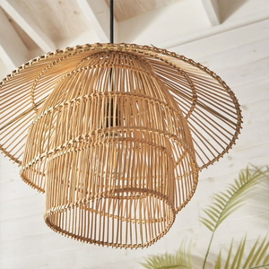 Rattan <b>Ceiling</b> <b>Light</b> Fixture with Eco Friendly Material Durable Frame and Soft <b>Light</b> Diffusion Designed for Indoor - Product Image 3