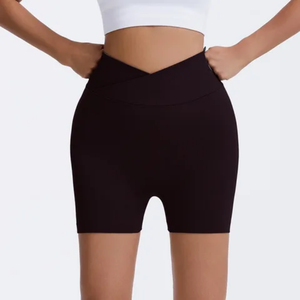 Shorts de yoga sans couture à séchage rapide taille haute pour femme, modèle Smiley Honey Hip Pants, pour le marché international - Product Image 2