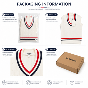 <b>Cricket</b> <b>Jumper</b> Wholesale V-Neck Sweater | OEM Team Custom Logo Supplier | Lightweight Durable 100% Polyester - Product Image 5