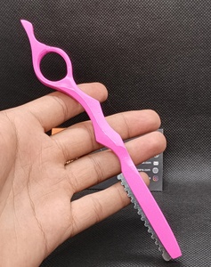 Rasoir de haute qualité en acier inoxydable pour l'épilation, couteau à éclaircir les cheveux, manche en bois, outils de barbier, équipement de salon - Product Image 1