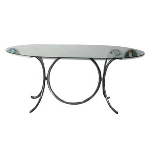 ท็อปกระจกพร้อมกรอบโลหะสำหรับตกแต่งบ้านโรงแรมเฟอร์นิเจอร์โต๊ะกลางโลหะ - Product Image 2