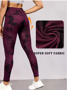 Leggings Deportivos de Cintura Alta con Tie Dye Súper Suaves para Mujer, No Transparentes, para Entrenamiento, Running y Yoga - Product Image 5