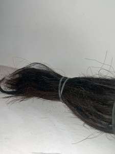 Mechones de Pelo de Cola de Búfalo Hechos a Mano, Color Negro Natural, Material Rústico para Decoración del Hogar y Manualidades - Product Image 2