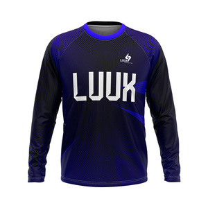 Pull de sport personnalisé pour homme, anti-bactérien, respirant, à manches longues, coupe classique, col rond, 100% polyester, vêtement de compression - Product Image 5
