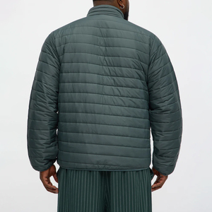 Blouson matelassé unisexe de haute qualité, style décontracté, brillant, col montant, à capuche, vente en gros, blousons gonflés personnalisés, toutes tailles - Product Image 3