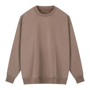 Suéter Unisex con Logotipo Personalizado, Jersey de Punto con Cuello Redondo, Tejido de Algodón y Felpa, Estilo Urbano Vintage - Product Image 1