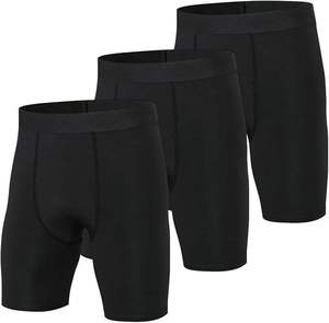 <b>Men</b> <b>Compression</b> <b>Shorts</b> with Phone Pockets, High Stretch Spandex Performance Tights for Fitness Training Yoga Running - Product Image 1