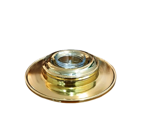 Service à caviar artisanal en laiton avec insert en verre – Support de luxe fait main sur pieds avec couvercle - Product Image 6