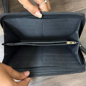 Cartera de mano de cuero genuino hecha a mano con diseño de gato, monedero de piel de vaca con cremallera, bolso de mano elegante de cuero repujado para mujer, regalo - Product Image 6