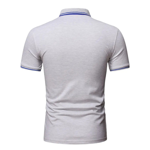 Polo en coton durable à col rabattu, coutures de qualité supérieure, logo personnalisé, en vente - Product Image 2